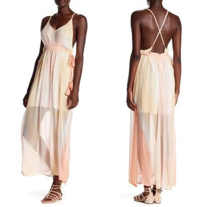 Gypsy 05 Tie Dye Tassel Dress in ASAL BLUSH S M